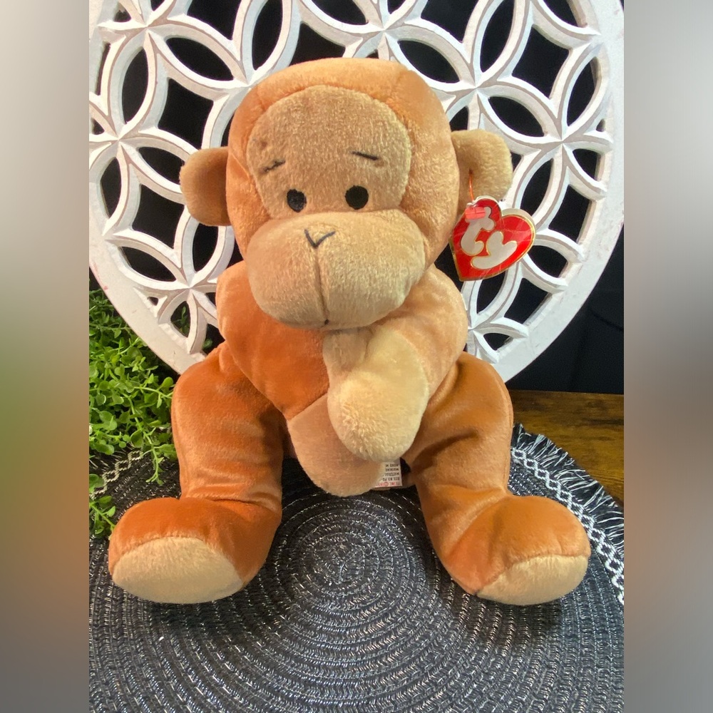 1997 TY The Pillow Pals Collection SWINGER toy plush Monkey 14"‎ inch with TAGS